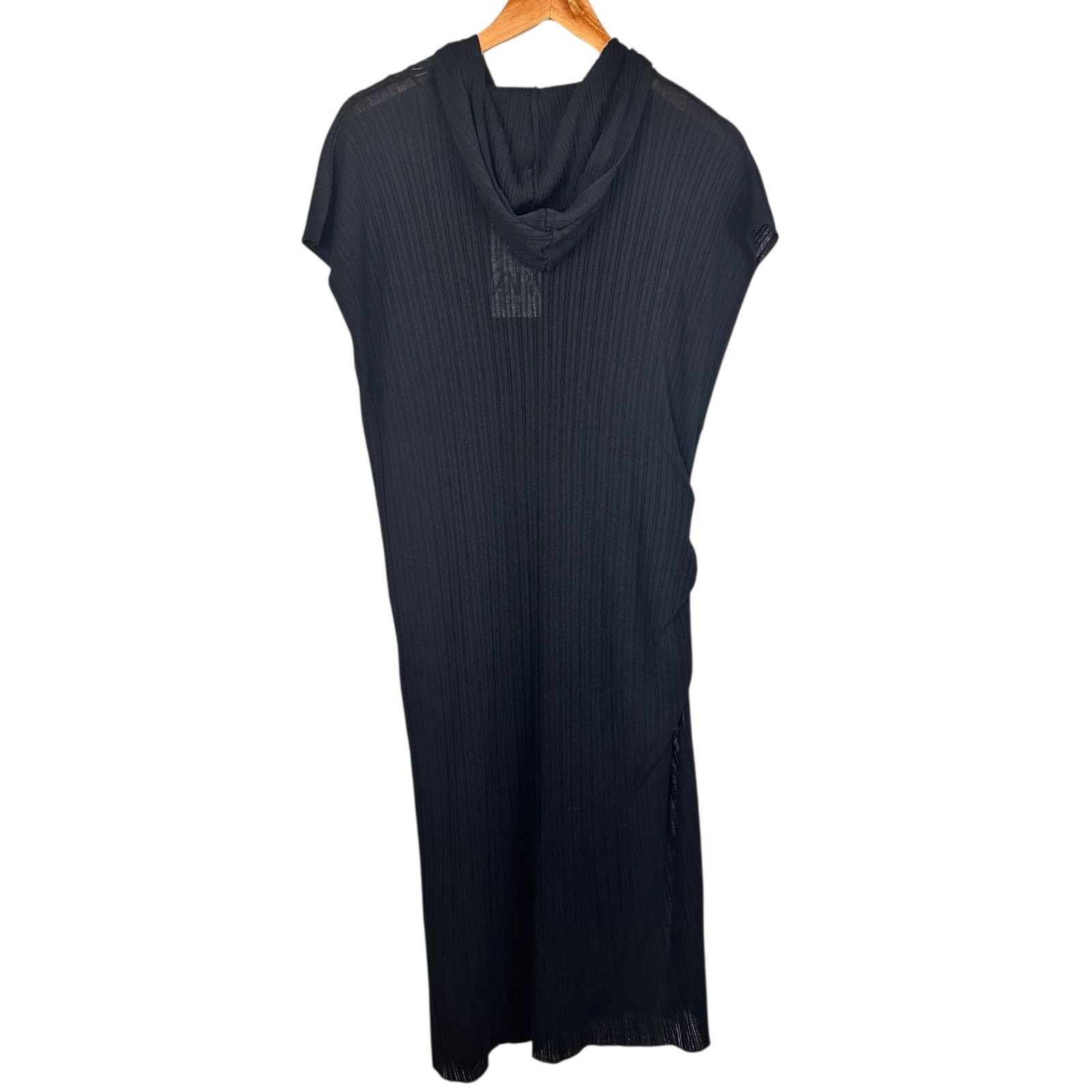 Zara NWT Zara Hooded Sleeveless Sheer Black Side Slit Dress M-L Size L / US 10 / IT 46 - 9 Thumbnail