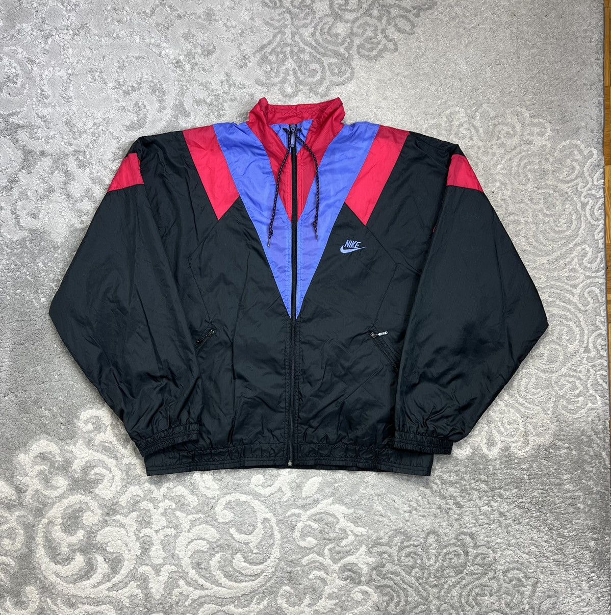 Nike Nike Vintage 80's Ortialion Jacket Zipped Nylon Size US L / EU 52-54 / 3 - 1 Thumbnail