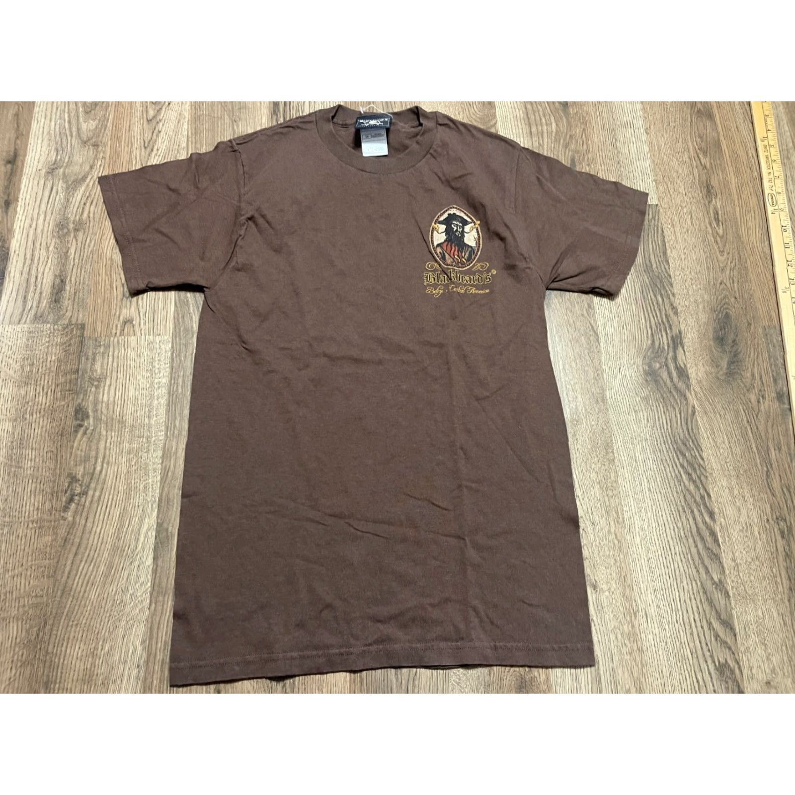 Vintage Blackbeard Shirt Men S Brown "Black Beard Tattoo Parlor" T-Shirt Size US S / EU 44-46 / 1 - 2 Thumbnail