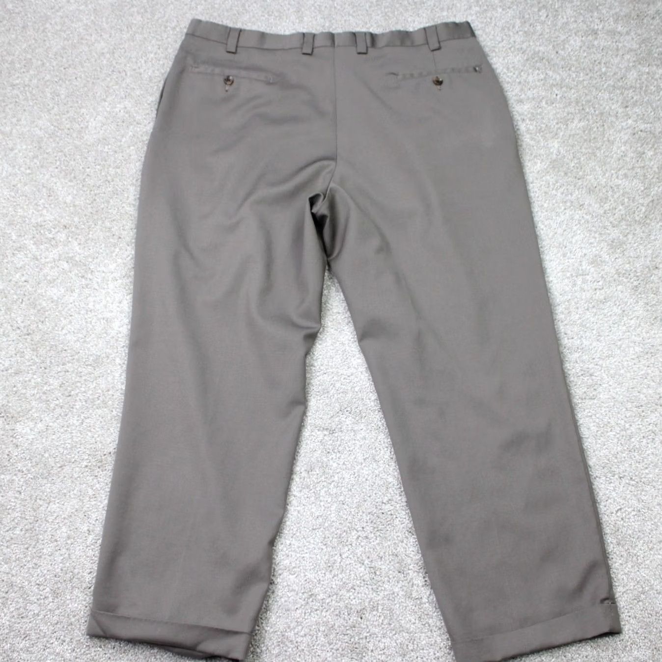 Joseph Abboud Joseph Abboud Pants Mens 39 Gray Wool Pleated Straight Leg Dress Pants Size US 39 - 6 Thumbnail