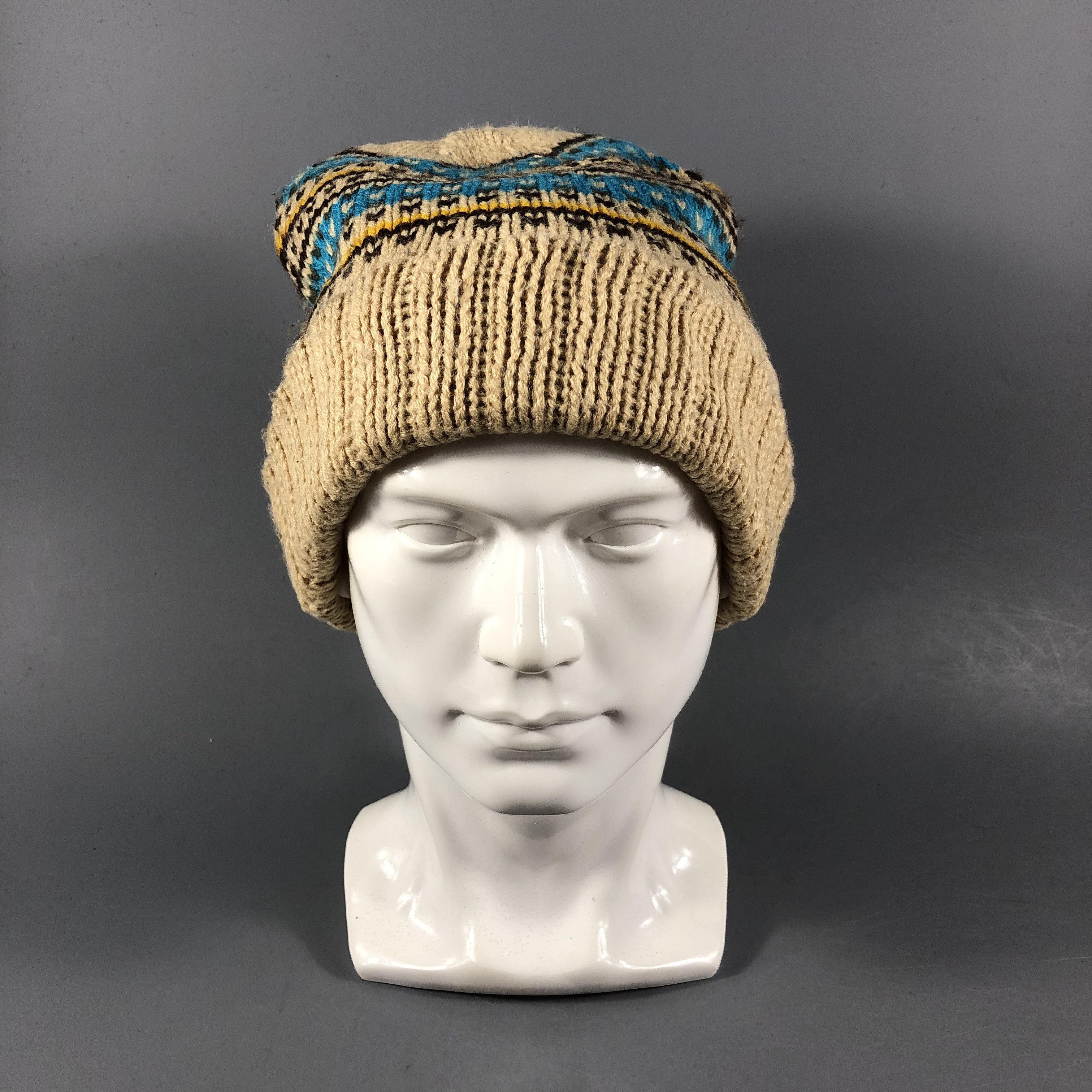 Vintage Hush Hush Stripe Beanie Snowcap Snow Hat B994 Size ONE SIZE - 1 Thumbnail