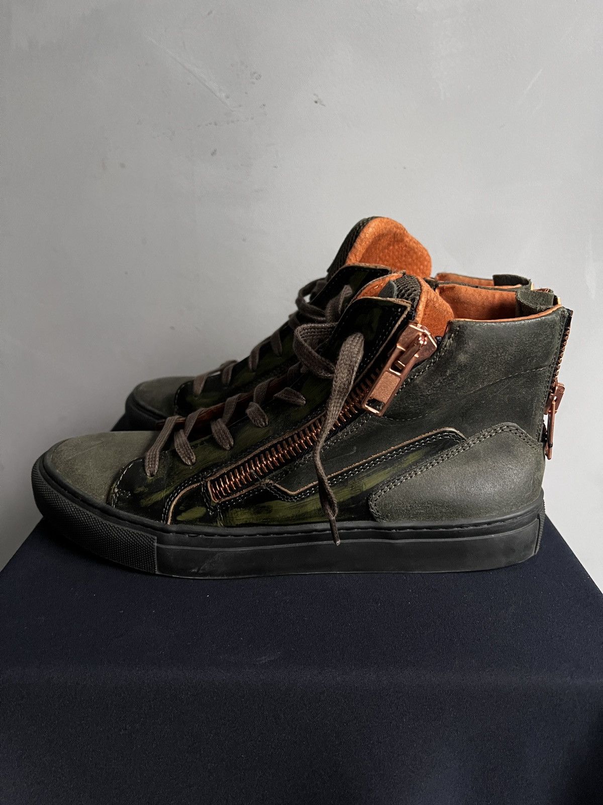 Giuseppe Zanotti Giuseppe Zanotti style high sneakers double zipper y2k Size US 7 / EU 40 - 5 Thumbnail