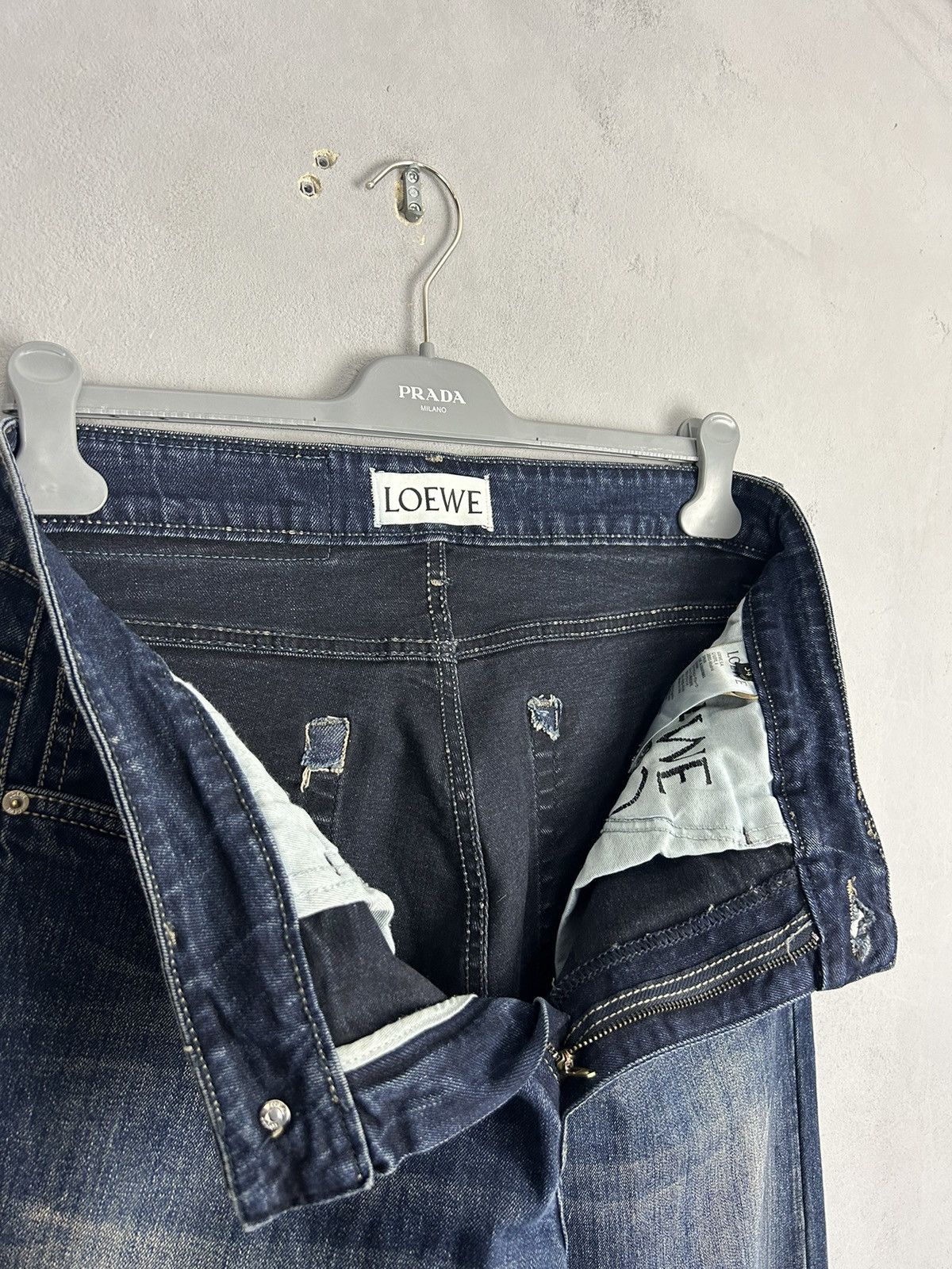 Loewe LOEWE Anagram Denim Jeans Made in Italy W34 Luxury Designer Size US 34 / EU 50 - 15 Thumbnail