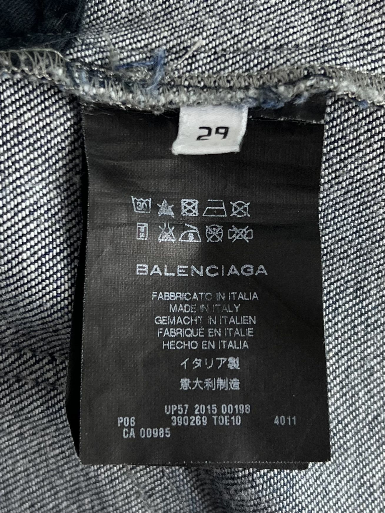 Balenciaga BALENCIAGA Denim Pants Jeans Slim Skinny Fit Trousers Blue Size US 29 - 7 Thumbnail