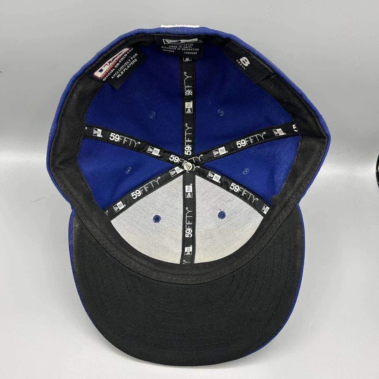 New Era Los Angeles LA Dodgers Hat Men 8 Blue Post Season Fitted Cap Size ONE SIZE - 2 Thumbnail