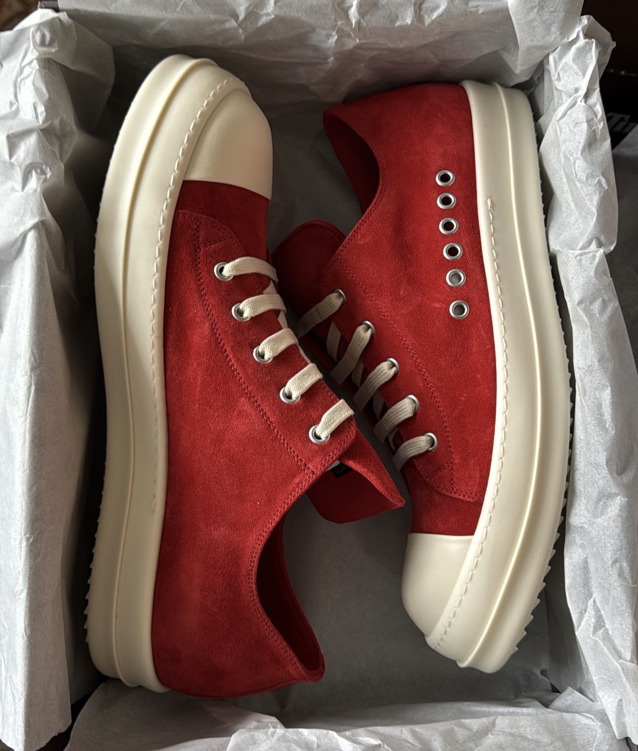 Rick Owens Extreme Low Suede Sneakers Size US 12 / EU 45 - 5 Thumbnail