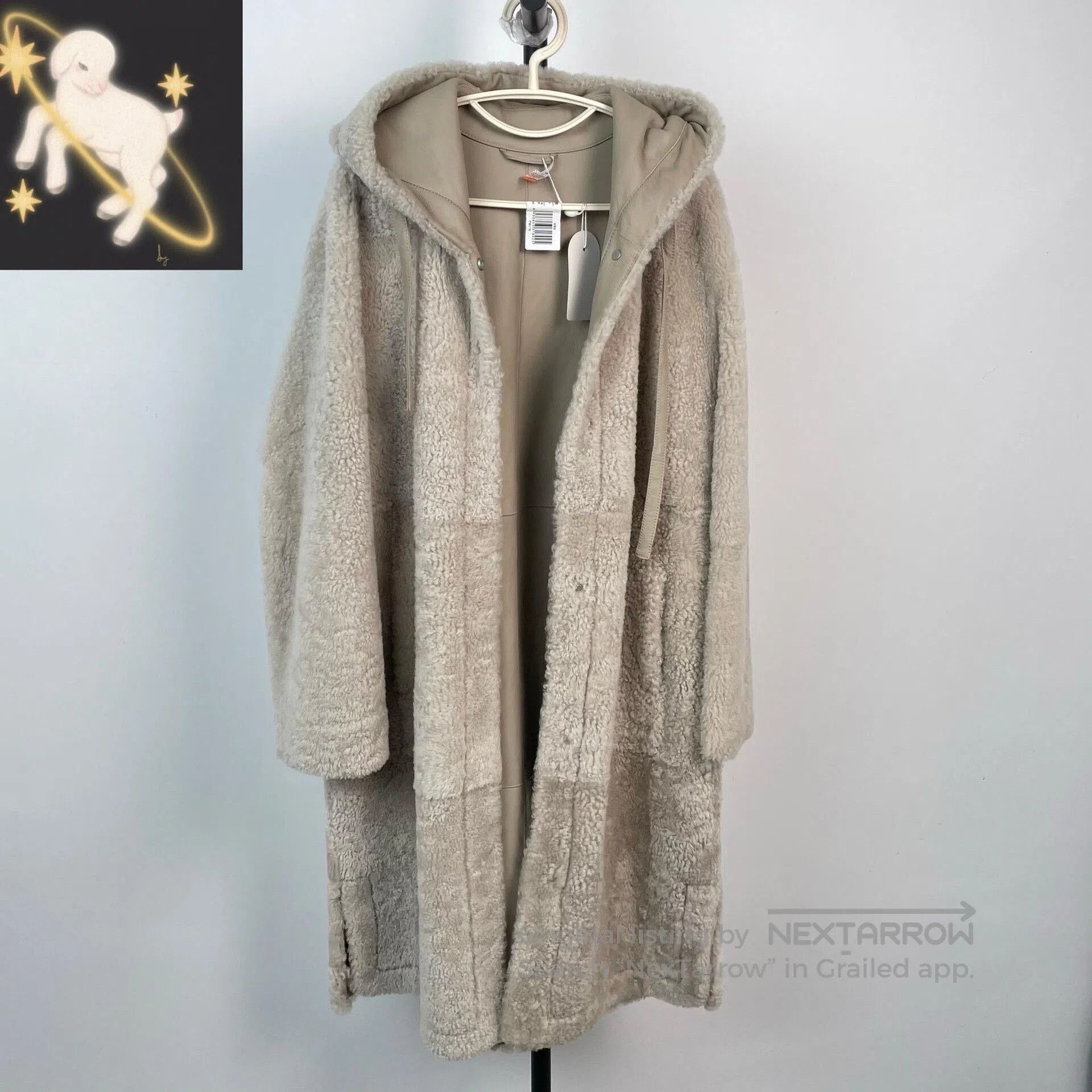 Maxmara Classic Long Wool Hooded Coat 36.