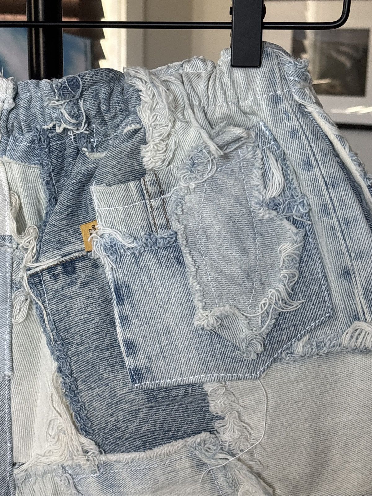 Gallery Dept. GALLERY DEPT | PATCHWORK DENIM LOGO SHORTS Size US 36 / EU 52 - 8 Thumbnail