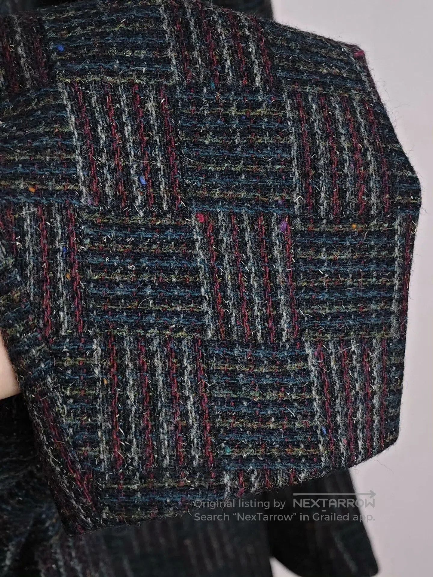 Japanese Brand Vintage Donegal Wool Blazer Jacket. Size US M / EU 48-50 / 2 - 4 Thumbnail