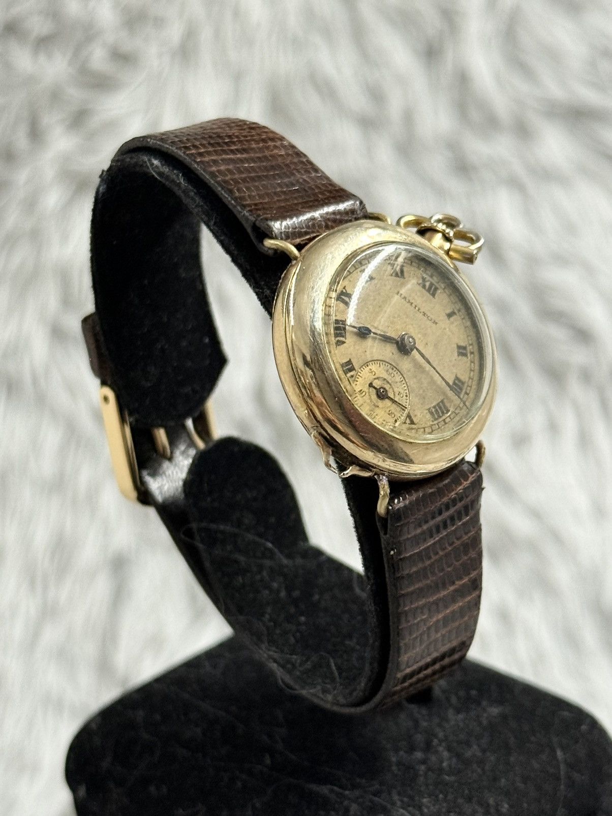 Vintage Vintage Apapt HAMILTON Pocket Watch Swiss Manual Watch Size ONE SIZE - 3 Thumbnail