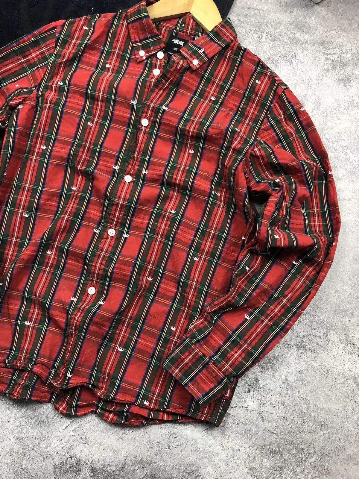 Stussy STUSSY Hype Checkered Monogram Crown Logo Streetwear Y2kRare Size US S / EU 44-46 / 1 - 2 Thumbnail