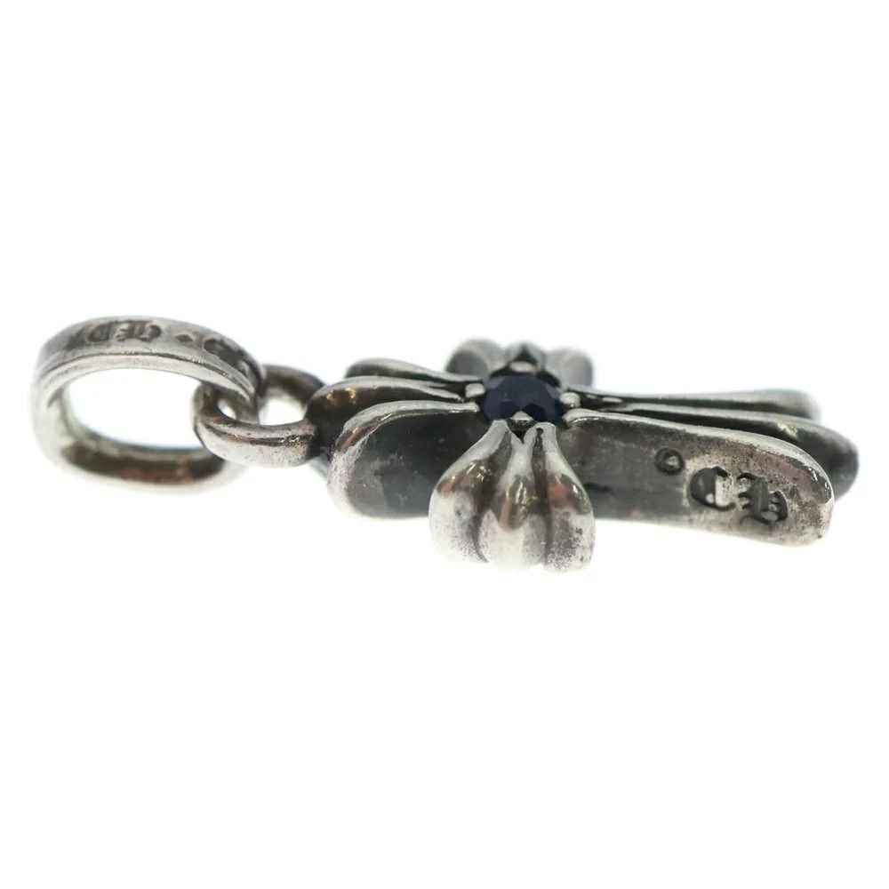 Chrome Hearts Chrome Hearts Pave Sapphire Baby Fat Cross Size ONE SIZE - 4 Thumbnail
