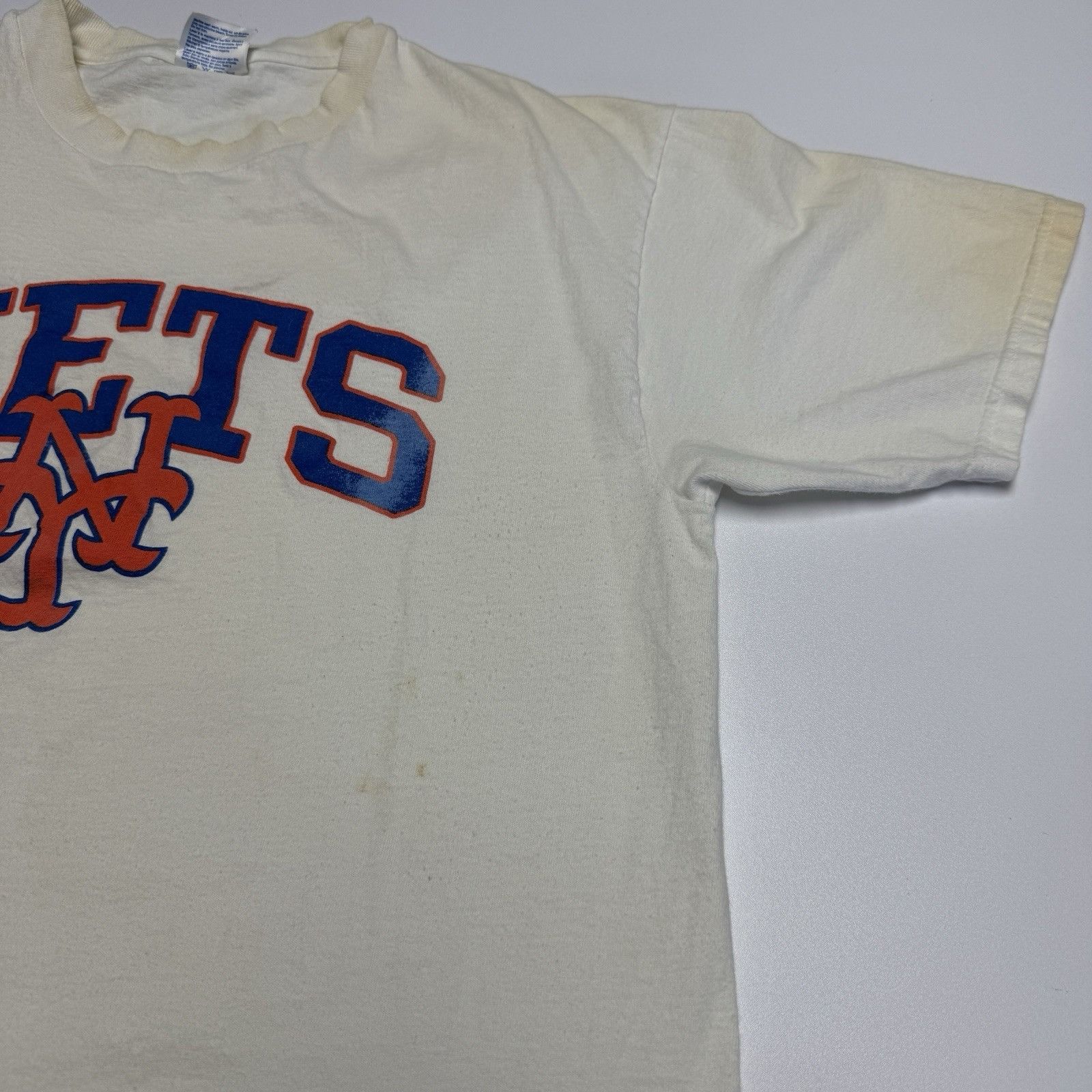 Other Vintage New York Mets T Shirt Mens Large White MLB Short Sle Size US L / EU 52-54 / 3 - 4 Thumbnail