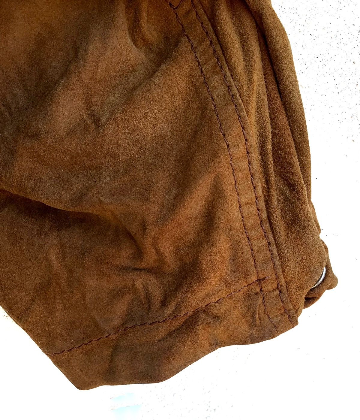 Hugo Boss Vintage Leather Suede Bombers Jacket By Hugo Boss Size US L / EU 52-54 / 3 - 6 Thumbnail