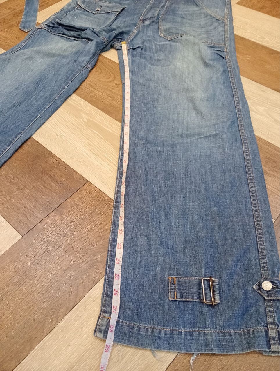CABANE de ZUCCa RARE CABANE DE ZUCCA BY ISSEY MIYAKE BLUE CARGO JEANS Size US 36 / EU 52 - 21 Thumbnail