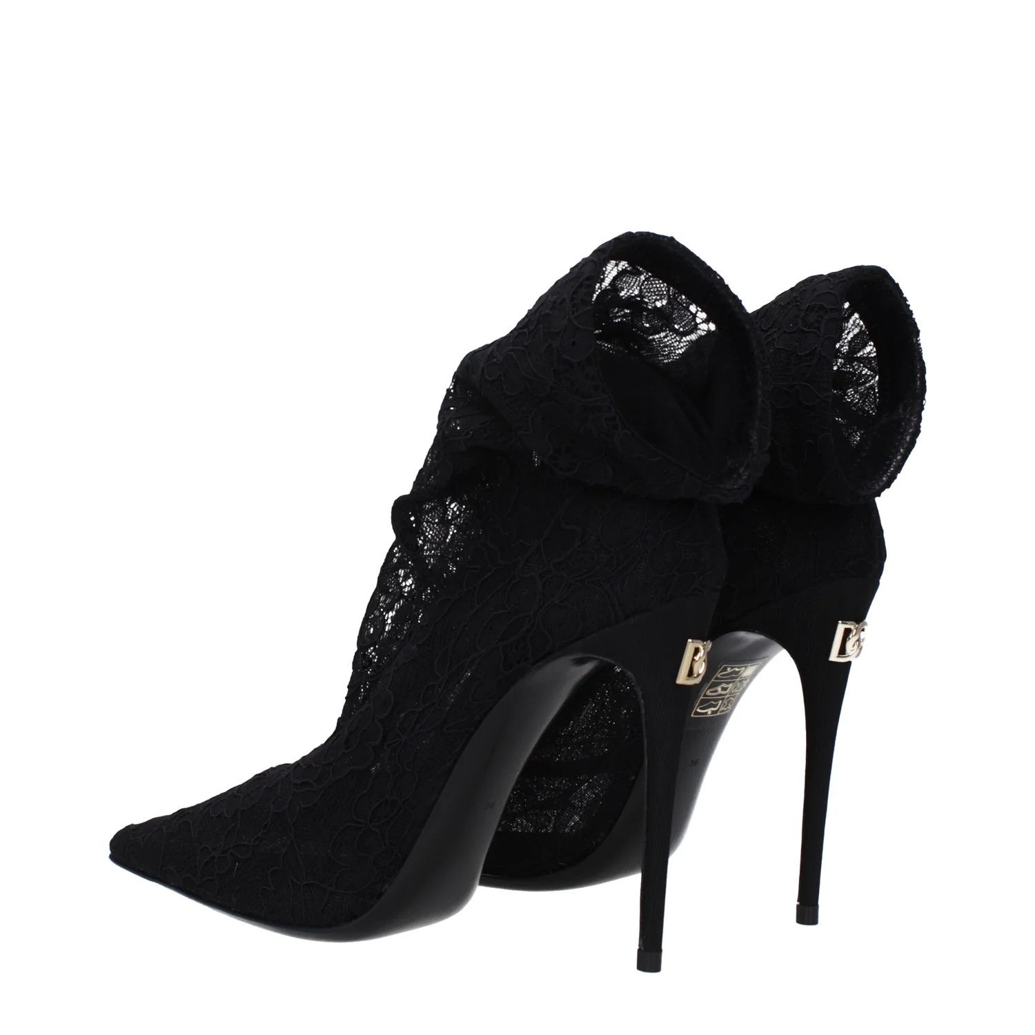 Dolce & Gabbana ob1o1e1124 Lace Ankle Boots in Black Size US 6 / IT 36 - 4 Thumbnail