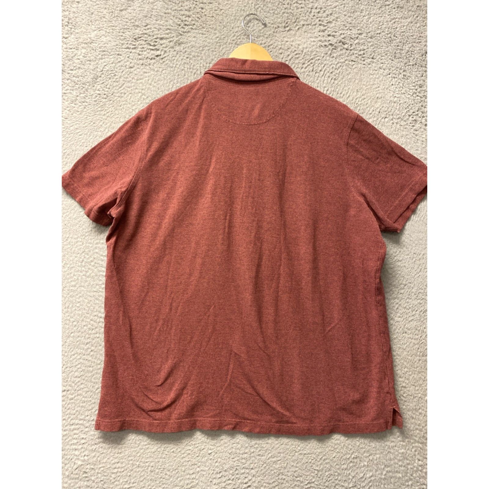 Nordstrom VINTAGE Nordstrom Men's Polo Shirt XL Red Moss Cotton Knit Short Sleeve Casual Sports Size US XL / EU 56 / 4 - 6 Thumbnail