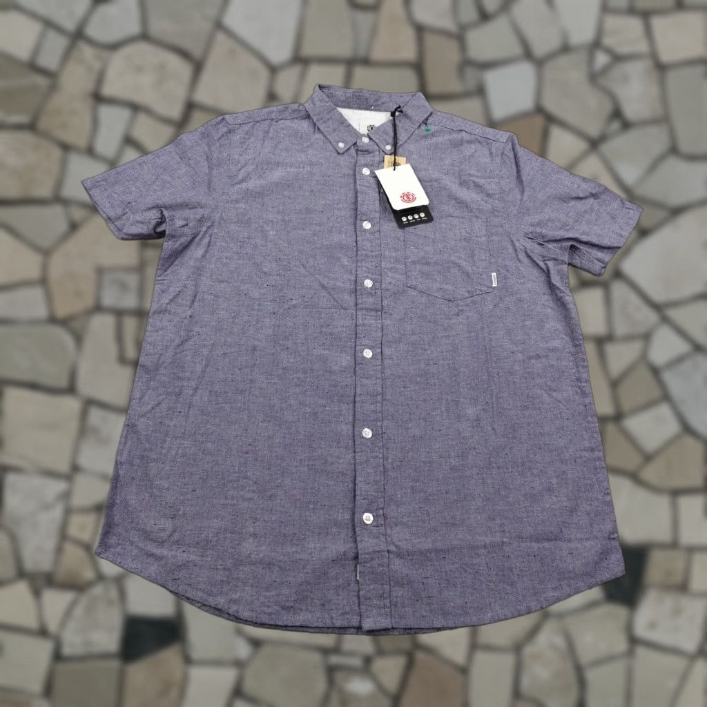 Element Element Shirt Mens Medium Blue Greene Neps Button Up Skateboarding Skater NEW Size US M / EU 48-50 / 2 - 1 Thumbnail