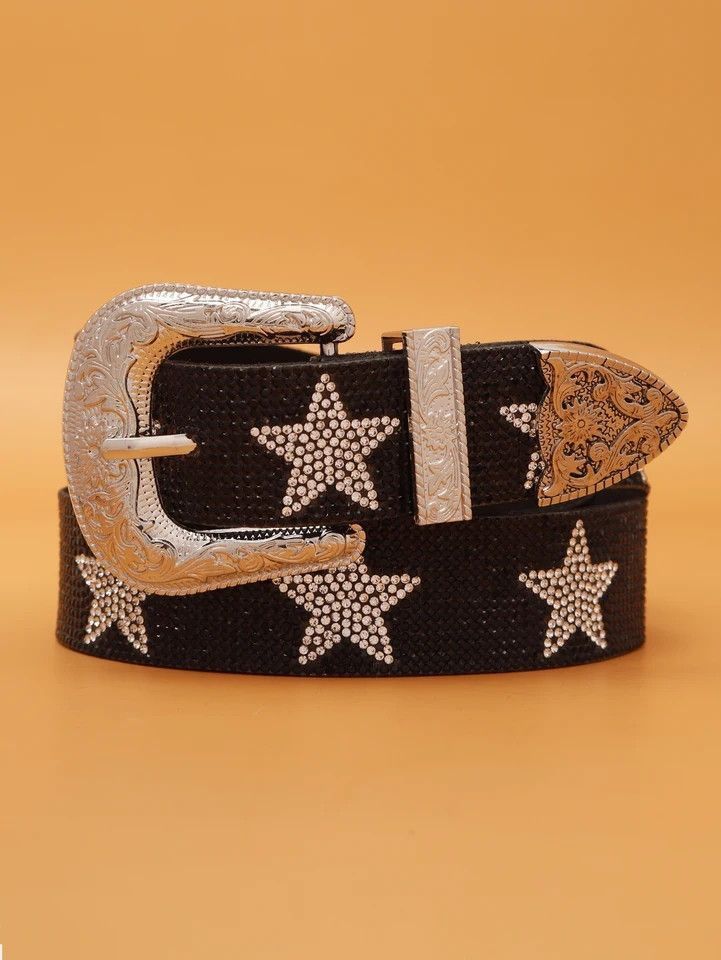Other Gorgeous and shiny star rhinestone belt Size ONE SIZE - 1 Thumbnail