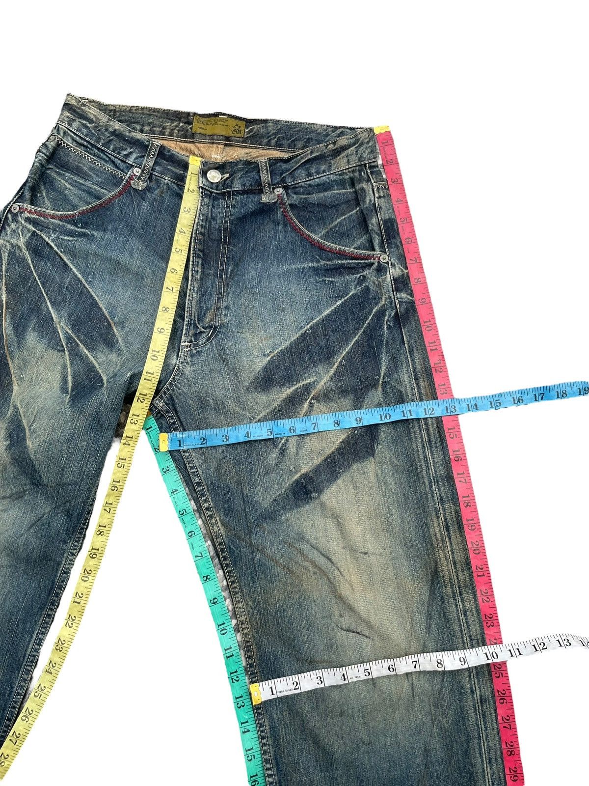 BAL × Japanese Brand Vintage Bal Denim Faded & Distresed Size US 31 - 25 Thumbnail