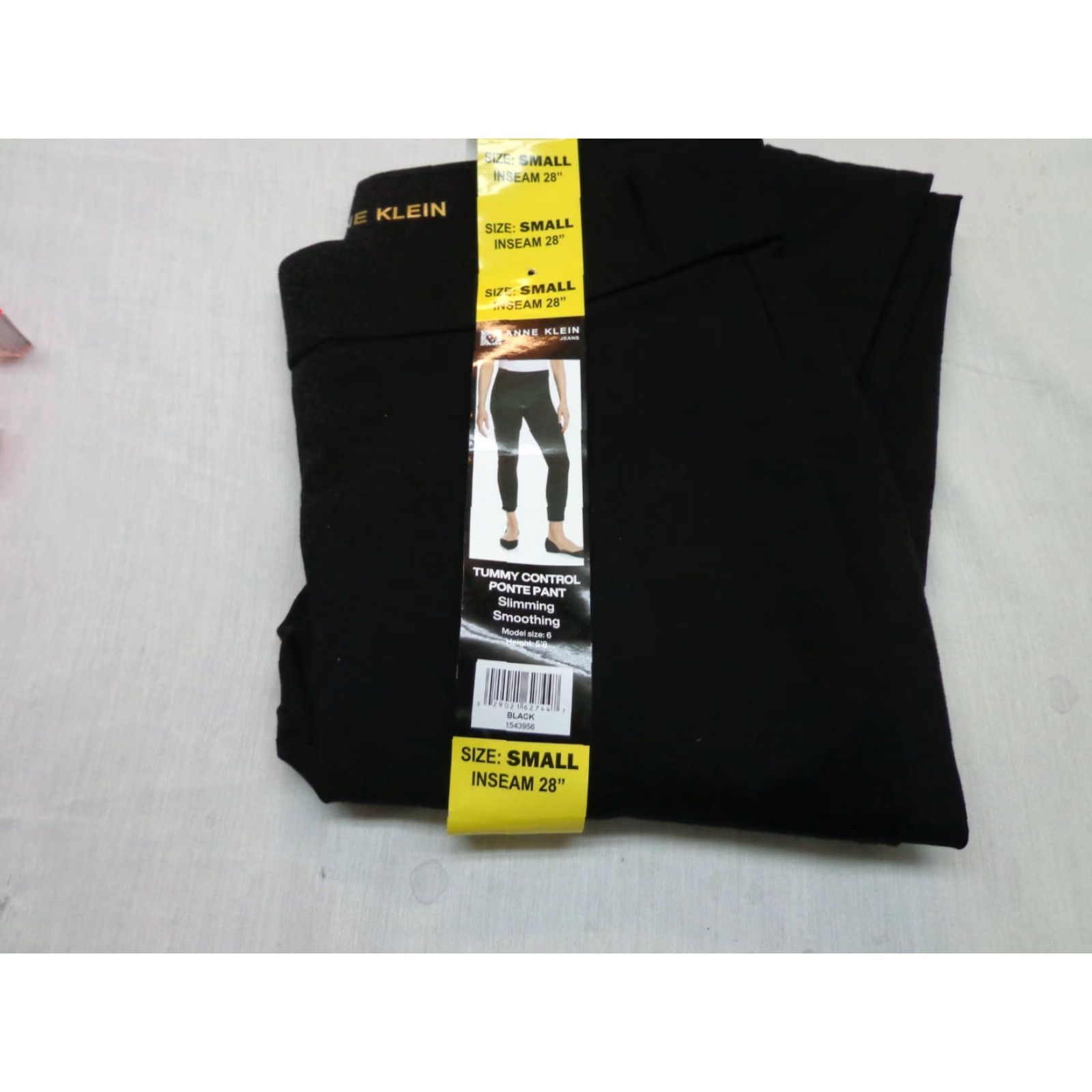 Anne Klein Anne Klein Ponte Pants Womens Tummy Control Size S Black Small Regular Pant Size 28" / US 6 / IT 42 - 2 Thumbnail