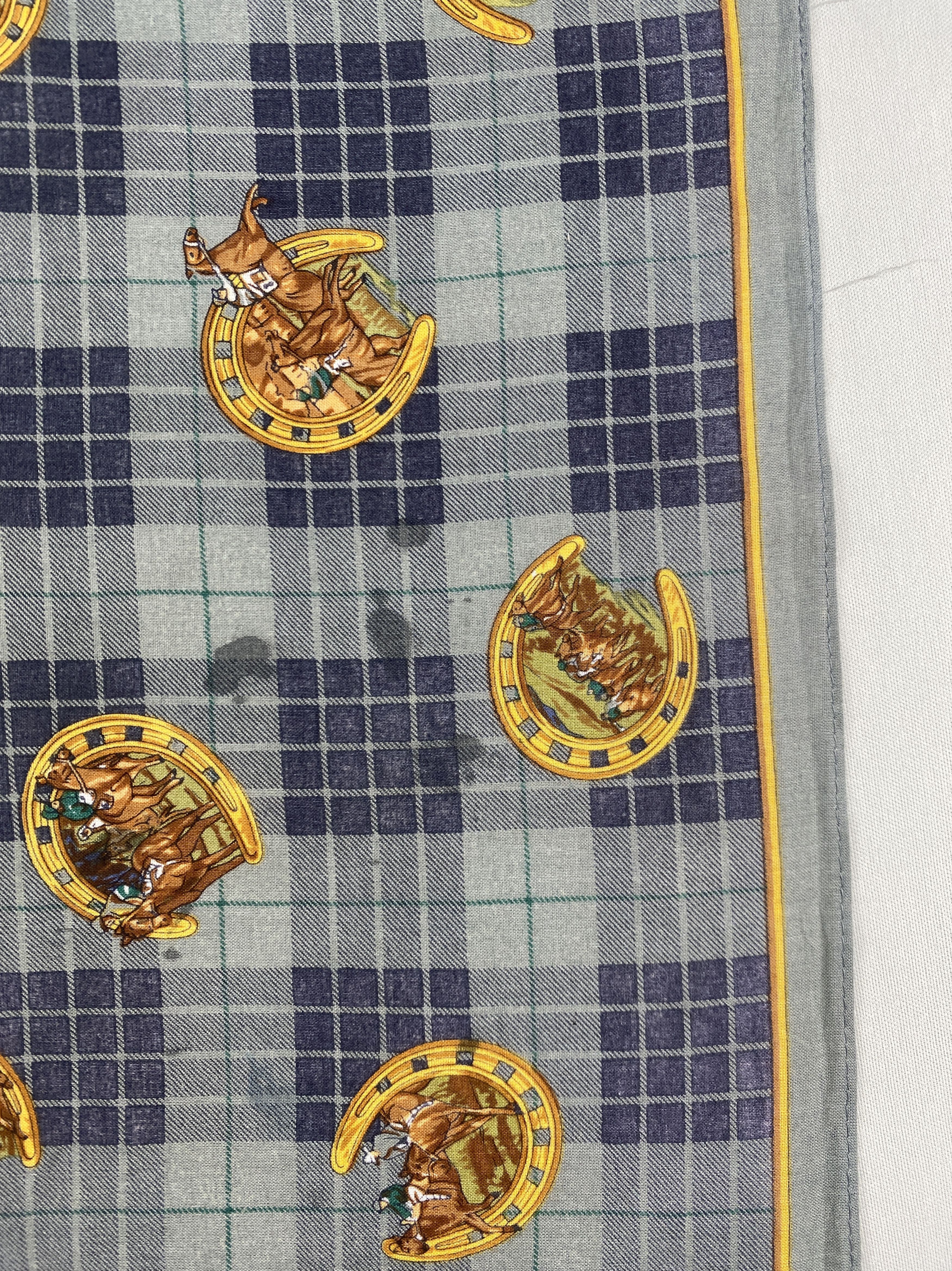 Japanese Brand Vintage Crocodile Handkerchief Pocket Square Bandana HM0030 Size ONE SIZE - 8 Thumbnail