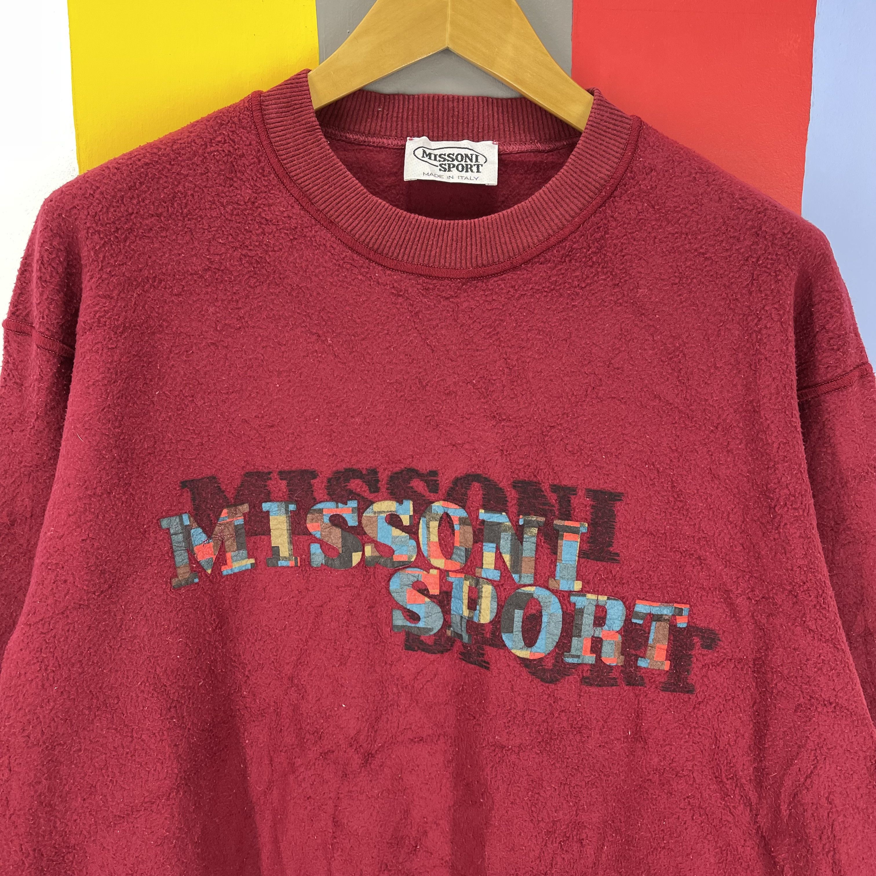 Missoni 90s Vintage MISSONI SPORTS Made In Italy Fleece #1256/AR Size US L / EU 52-54 / 3 - 2 Thumbnail