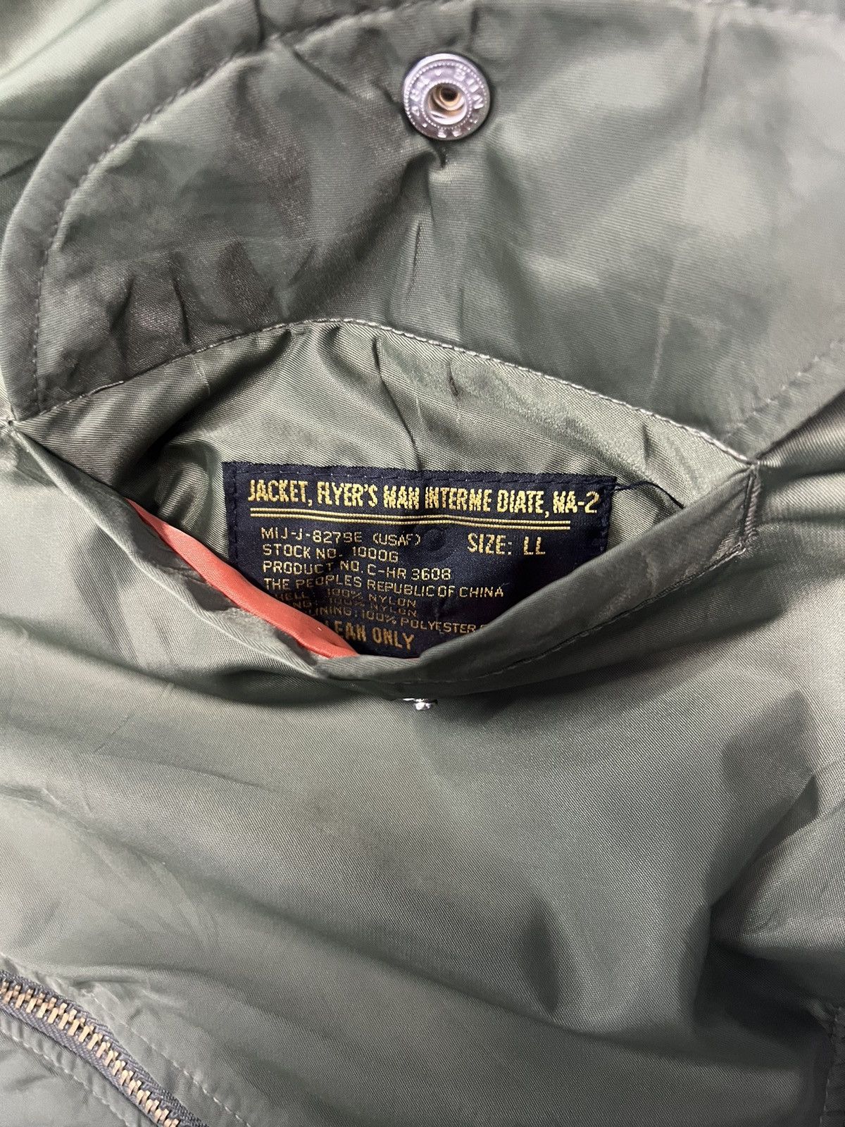Other BOMBER JACKET FLYER'S MAN TYPE MA-2 Size US L / EU 52-54 / 3 - 7 Thumbnail