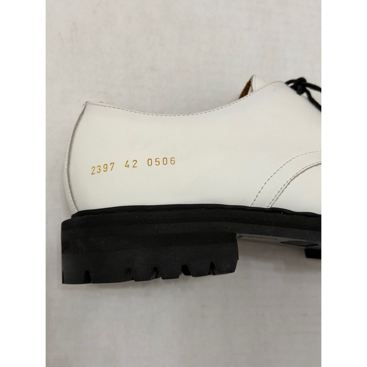 Common Projects COMMON PROJECTS WHITE OFFICER DERBY SHOES Size US 9 / EU 42 - 16 Thumbnail