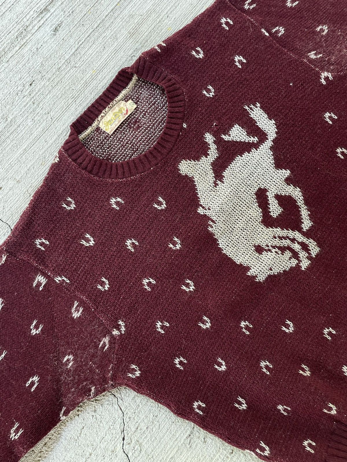 Vintage RARE Vintage 1930s Jantzen Rodeo Cowboy Sweater Size US S / EU 44-46 / 1 - 8 Thumbnail