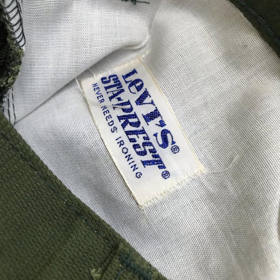 Levi's × Levi's Vintage Clothing × Vintage Vintage 70s Levis Sta Press Corduroy Vintage Levis Stapress Size US 33 - 9 Thumbnail