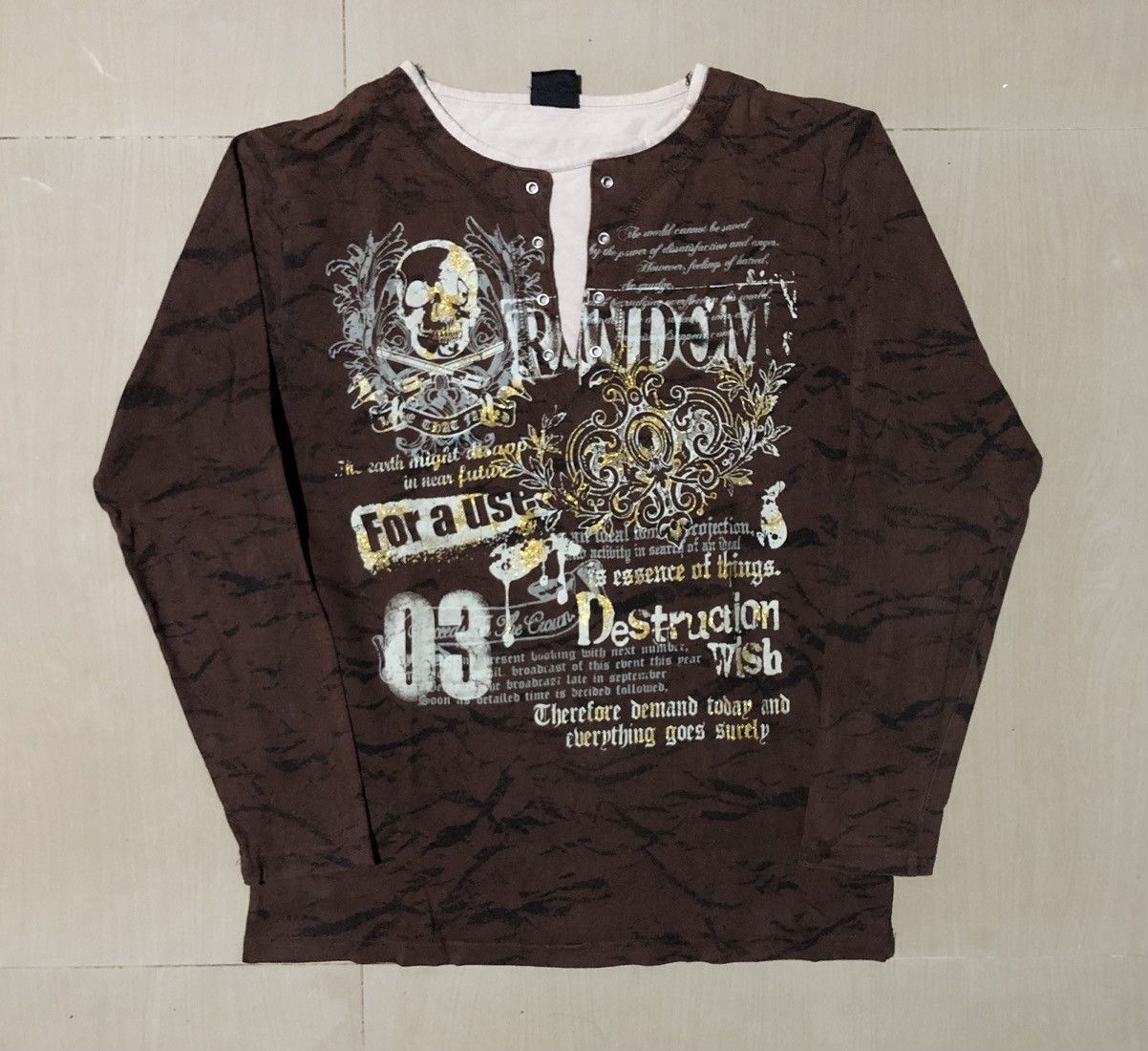 If Six Was Nine Y2K Beaumere Poems Double Layered Lace Size US M / EU 48-50 / 2 - 1 Thumbnail