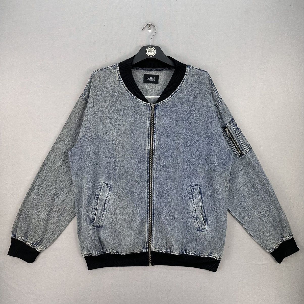 Japanese Brand Bomber Jacket With Big Patch Power of Words Size US L / EU 52-54 / 3 - 1 Thumbnail