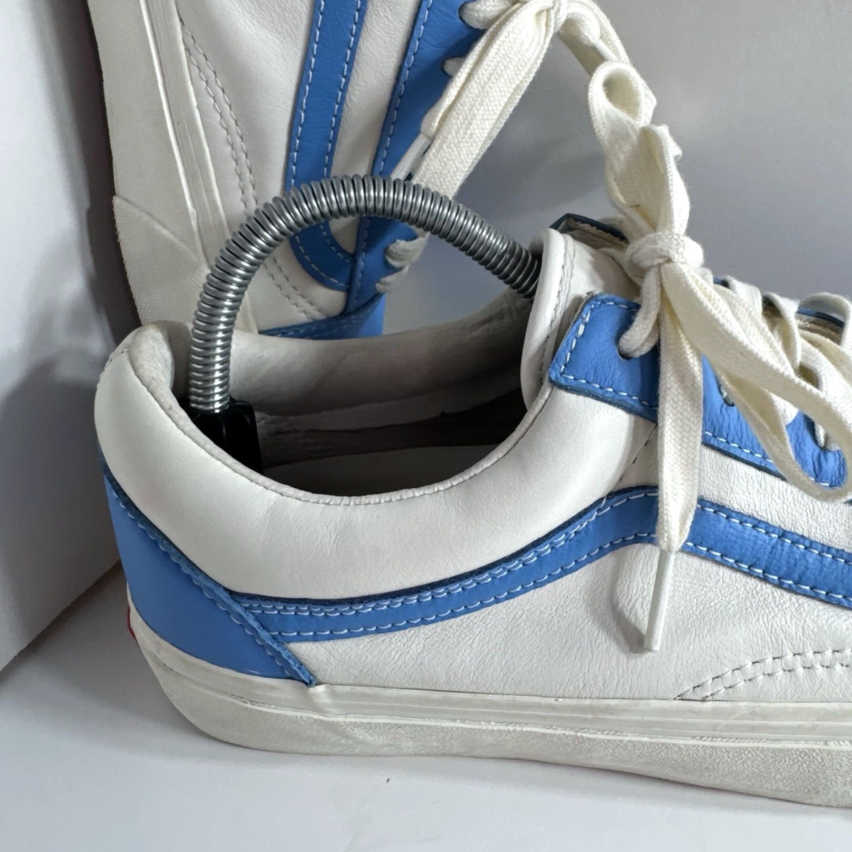 Vans Vans Old Skool Blue/White Skate Shoe 721454 Lace Up Low Top Unisex M 8.5 W 10 Size US M / EU 48-50 / 2 - 2 Thumbnail