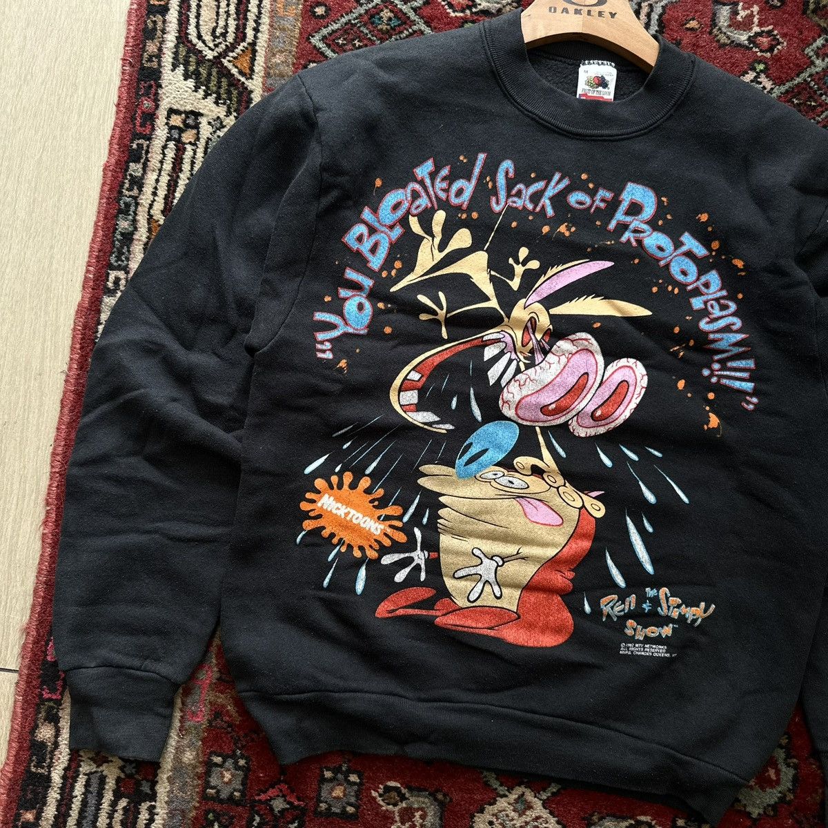 Nickelodeon Vintage 1992 Ren & Stimpy Crewneck Sweatshirt Nickelodeon Size US M / EU 48-50 / 2 - 2 Thumbnail