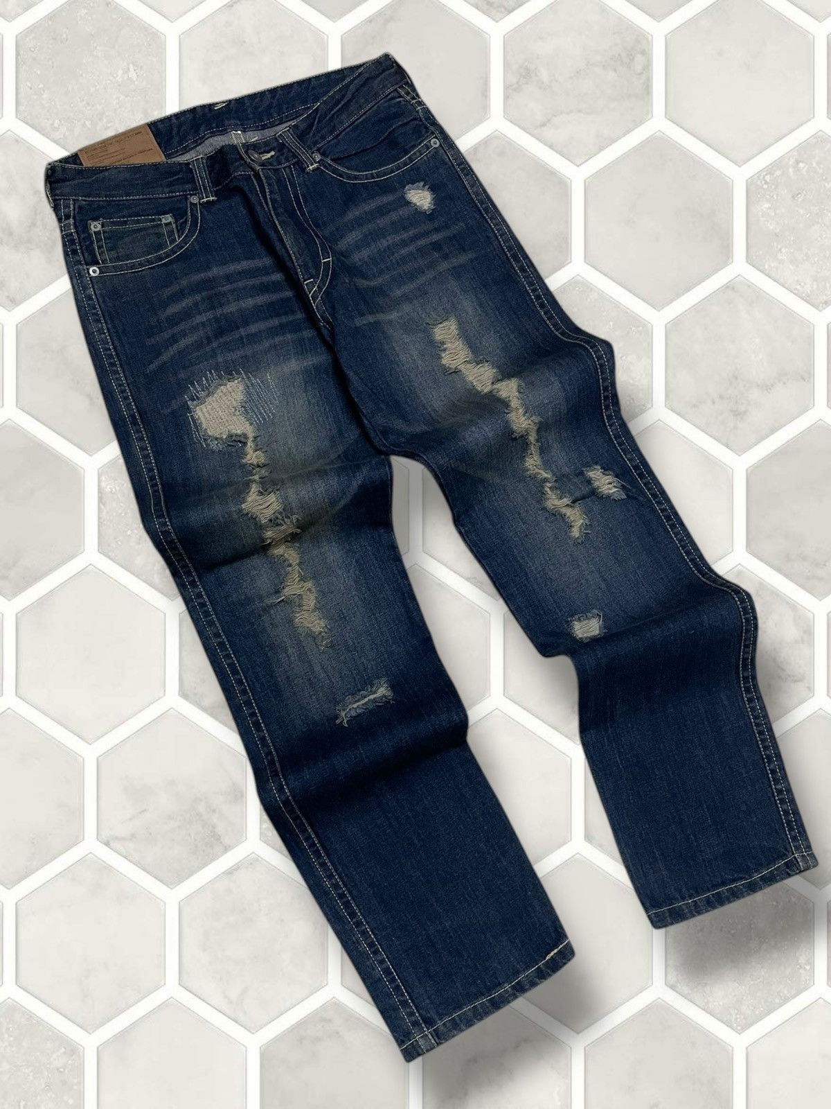 Hysteric Glamour Vintage Rare Designer Japan Beams Distressed Grunge Denim Size US 30 / EU 46 - 2 Thumbnail