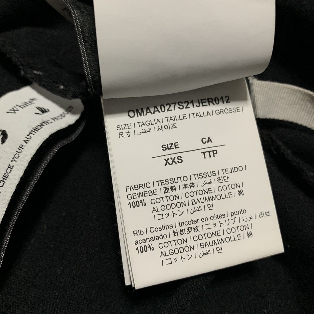 Off-White Off White XXS Bolt Arrows Black Tee Virgil Abloh Size US XXS / EU 40 - 8 Thumbnail