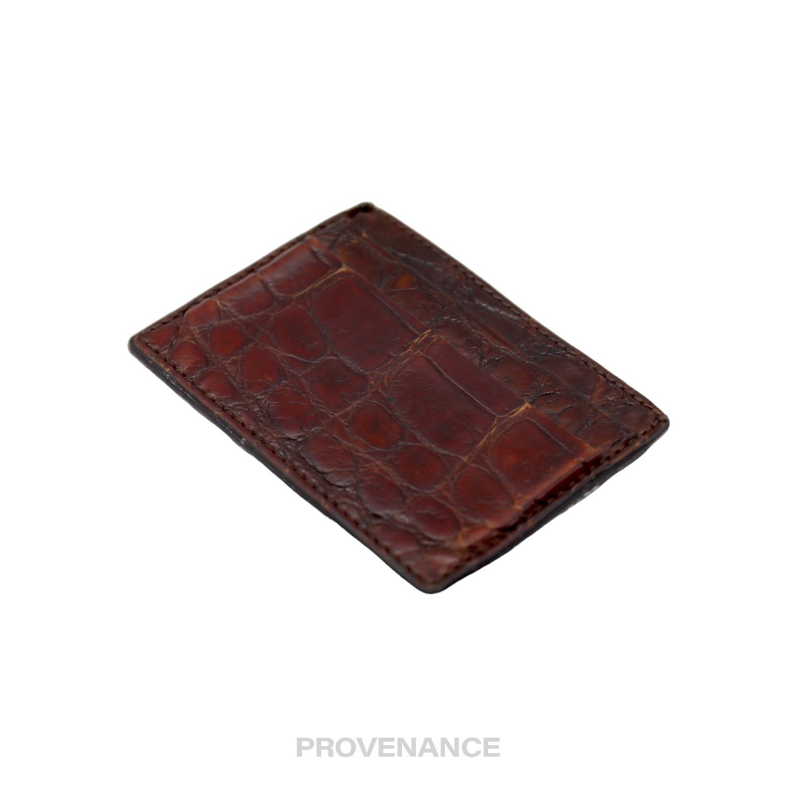 Gucci 🔴 Gucci Card Holder Wallet - Crocodile Leather Size ONE SIZE - 6 Thumbnail