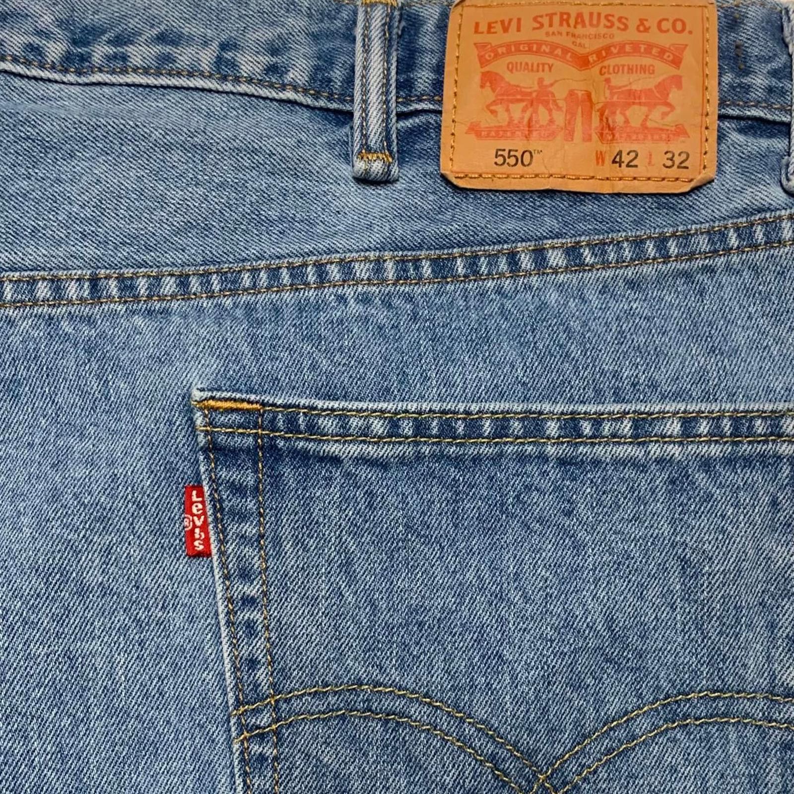 Other Levi's 550 Men's Altered Blue Sz 42 Denim Shorts Size US 42 / EU 58 - 3 Thumbnail