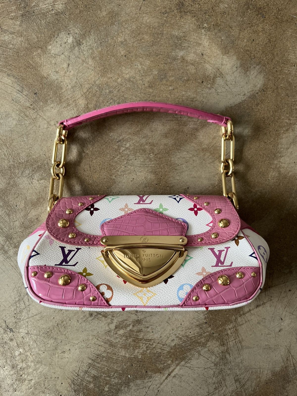 Louis Vuitton Louis Vuitton Pink Crocodie Marilyn Bag Size ONE SIZE - 1 Thumbnail