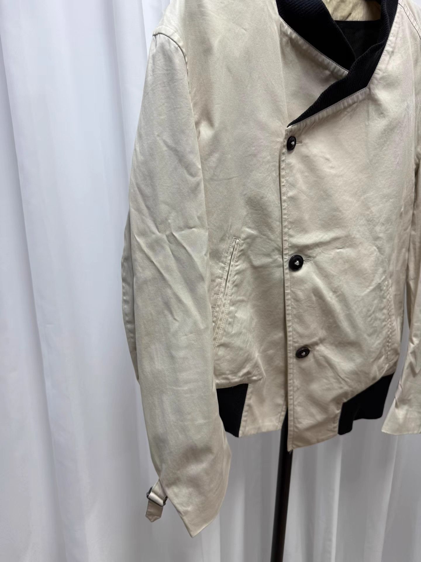 Ann Demeulemeester Ann Demeulemeester Asymmetrical Off-White Jacket K20 Size US S / EU 44-46 / 1 - 2 Thumbnail