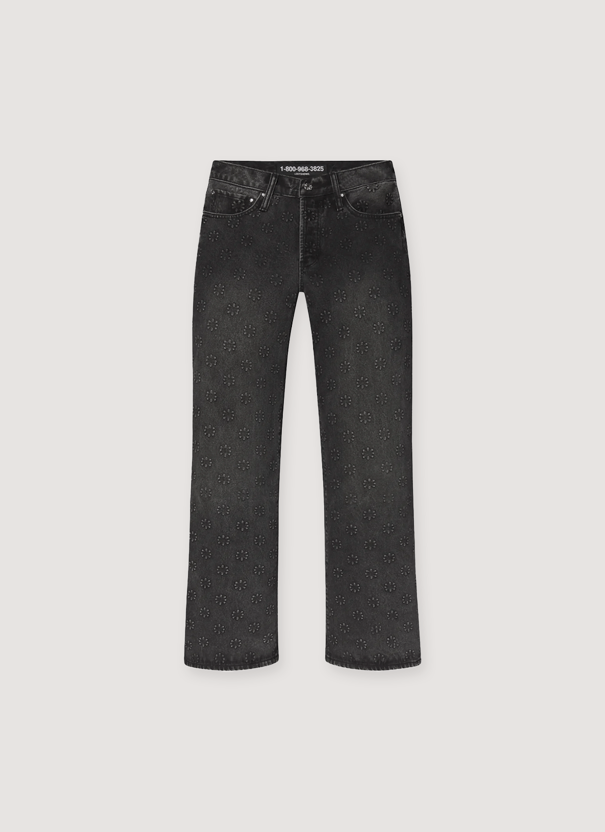 LOSTSHDWS Lost SHDWS Embossed Denim Black Size US 38 / EU 54 - 1 Thumbnail