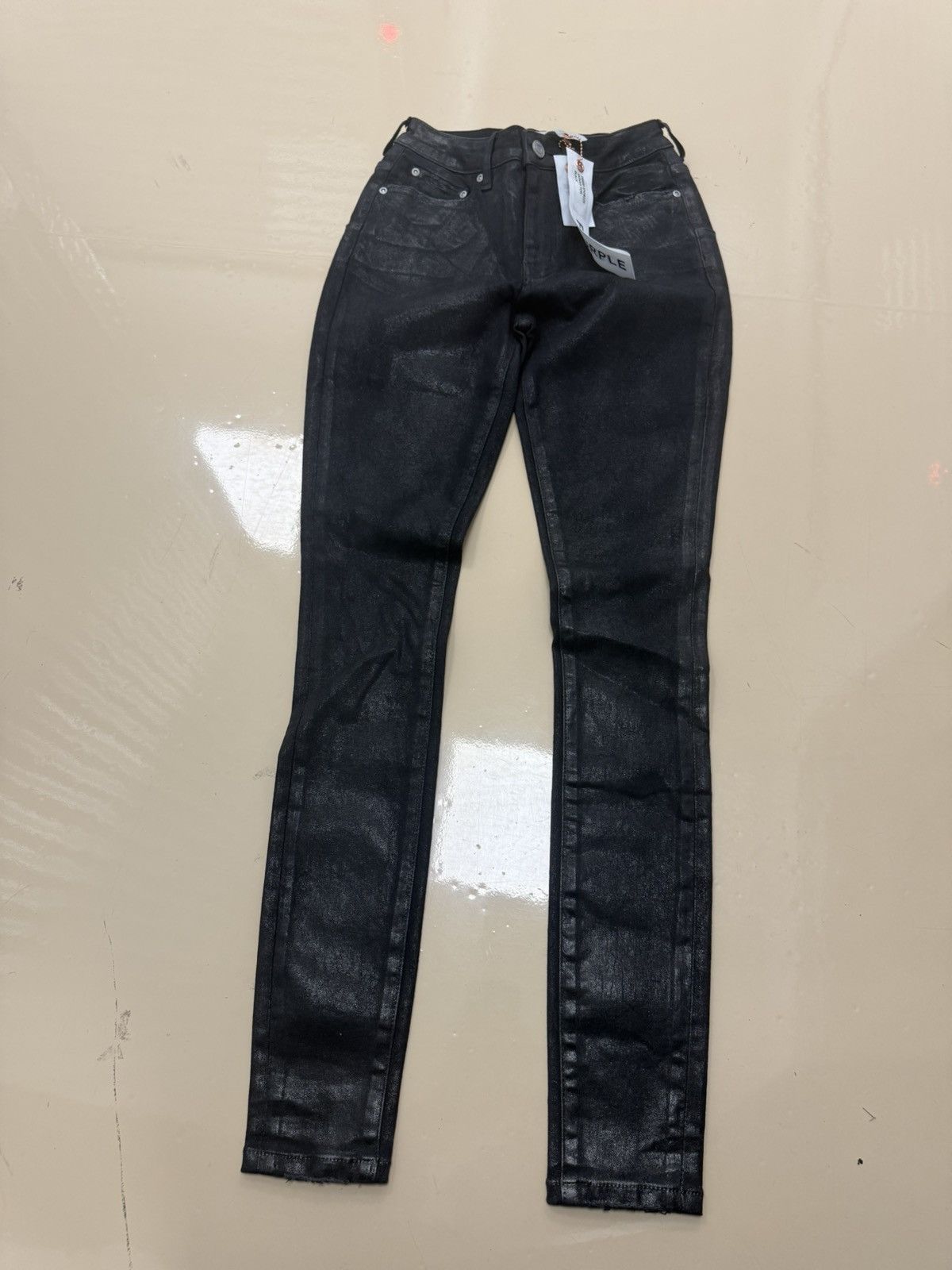 Other Purple Brand Skinny Foil Black Size 26" / US 2 / IT 38 - 1 Thumbnail