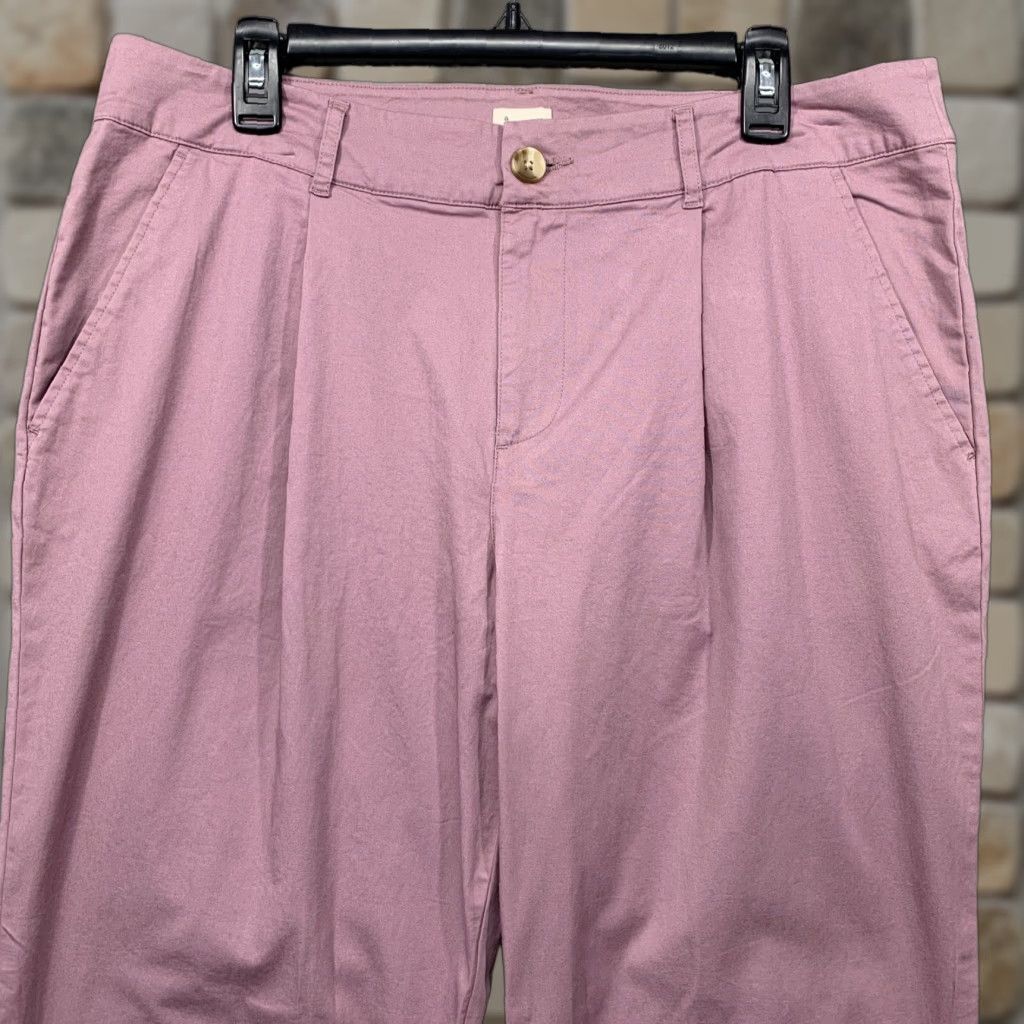 Vintage A New Day Women's Pants Size 16 High-Rise Relaxed Fit Tapered Ankle Lilac NWOT Size 38" / US 16 / IT 52 - 1 Thumbnail