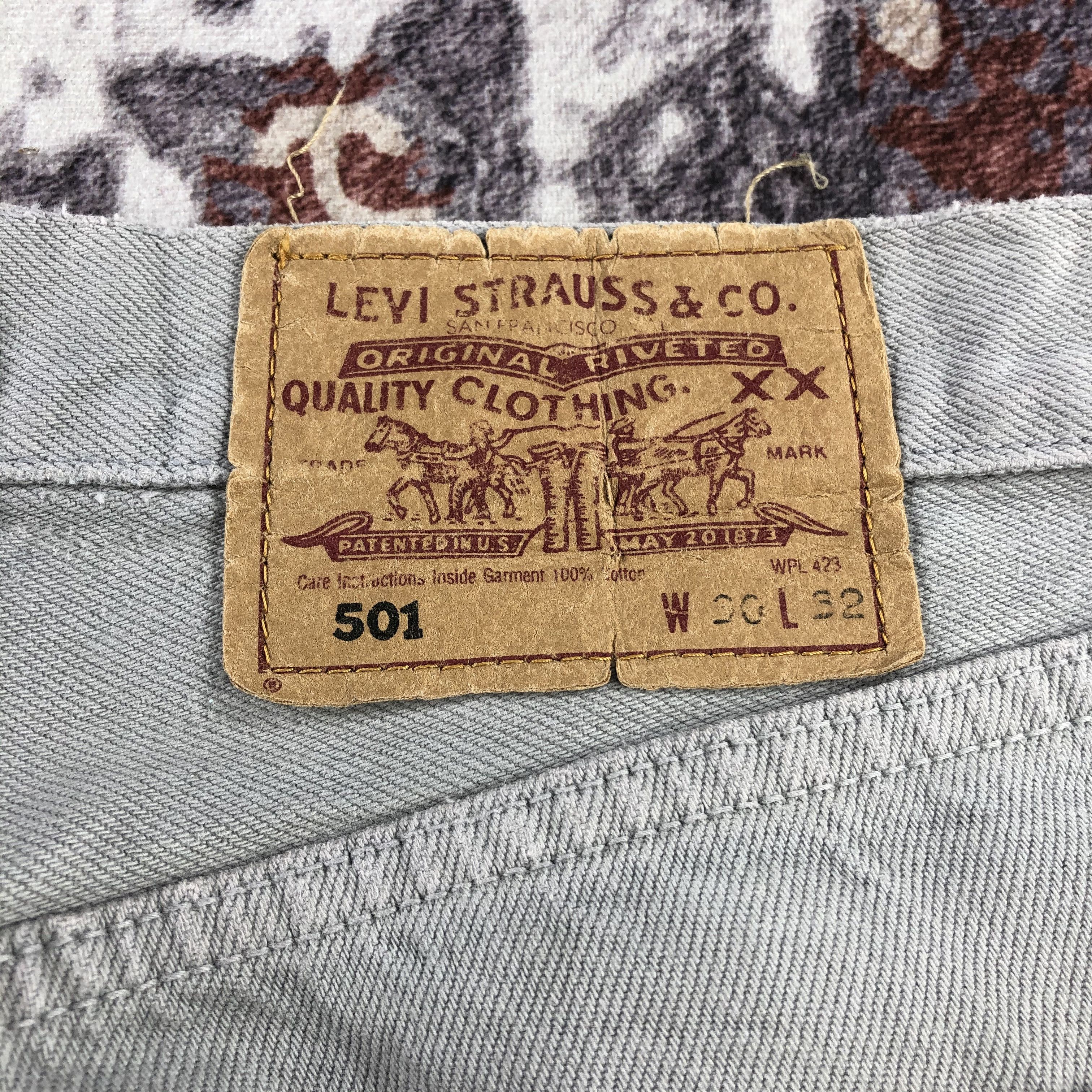 Levi's × Vintage Vintage 90s Ash Grey Levis 501 Jeans-JM2537 Size US 29 - 6 Thumbnail