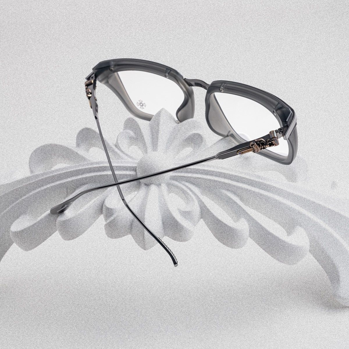 Chrome Hearts CHROME HEARTS TRYDIXAGAIN MATTE GRAY GLASSES Size ONE SIZE - 7 Thumbnail