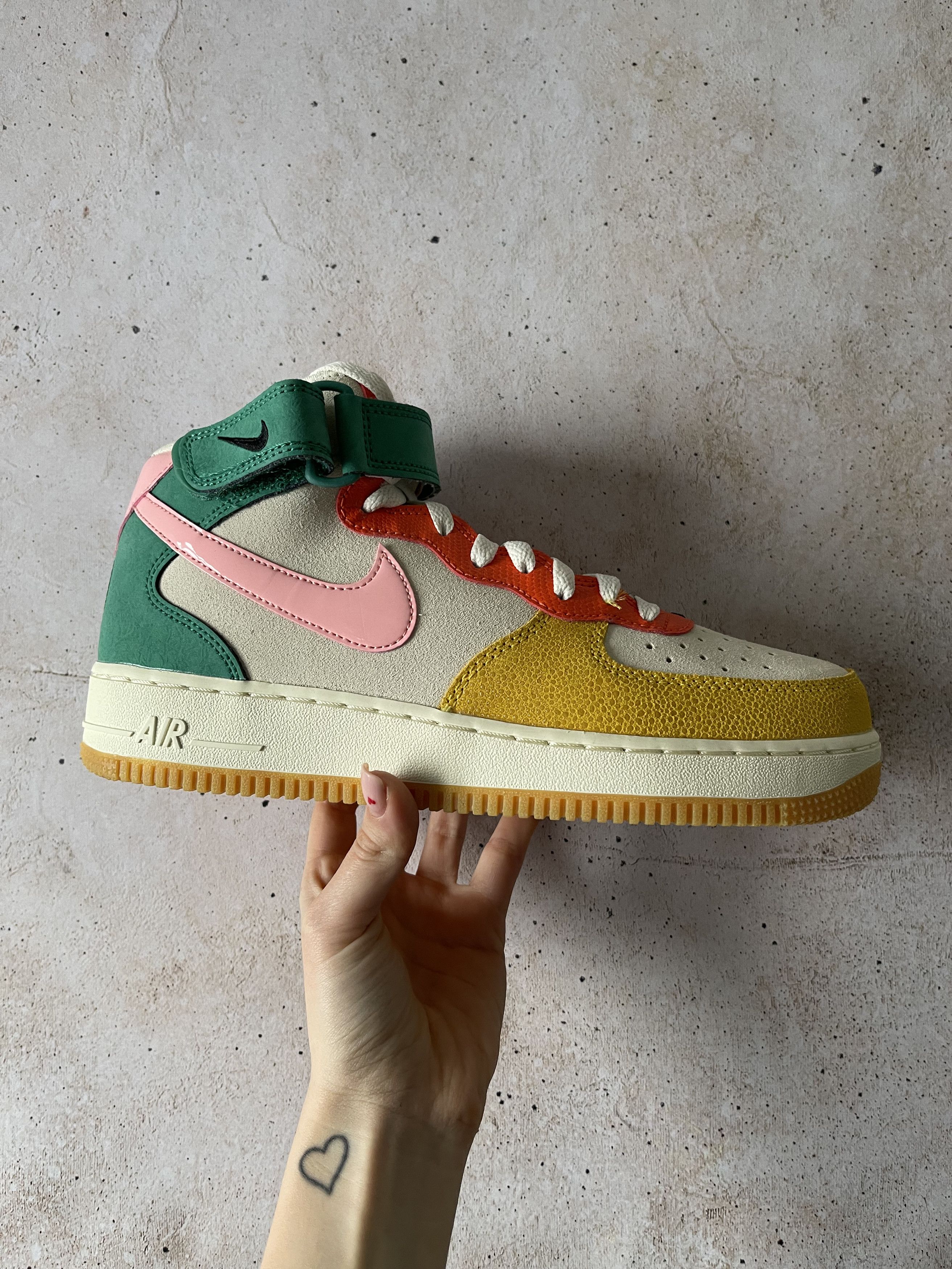 Nike Nike Air Force 1 Mid NH Vivid Sulfur Rush Orange Size US 9.5 / EU 42-43 - 1 Thumbnail