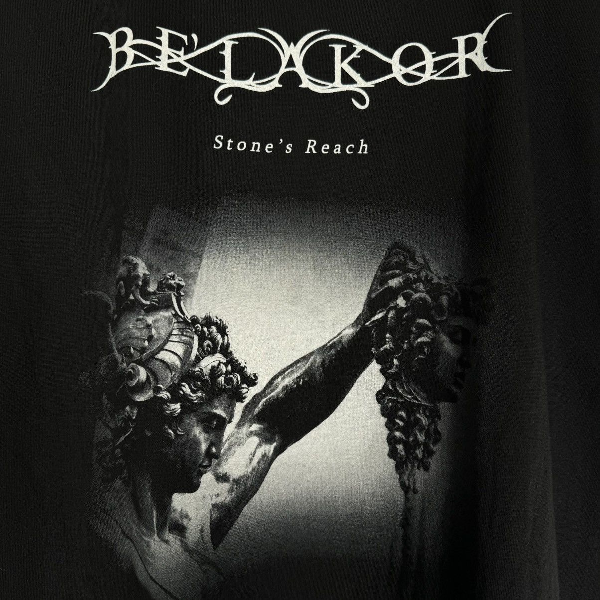 Band Tees Vintage 00s Belakor Stone’s Reach Death Metal T Shirt Size US L / EU 52-54 / 3 - 4 Thumbnail