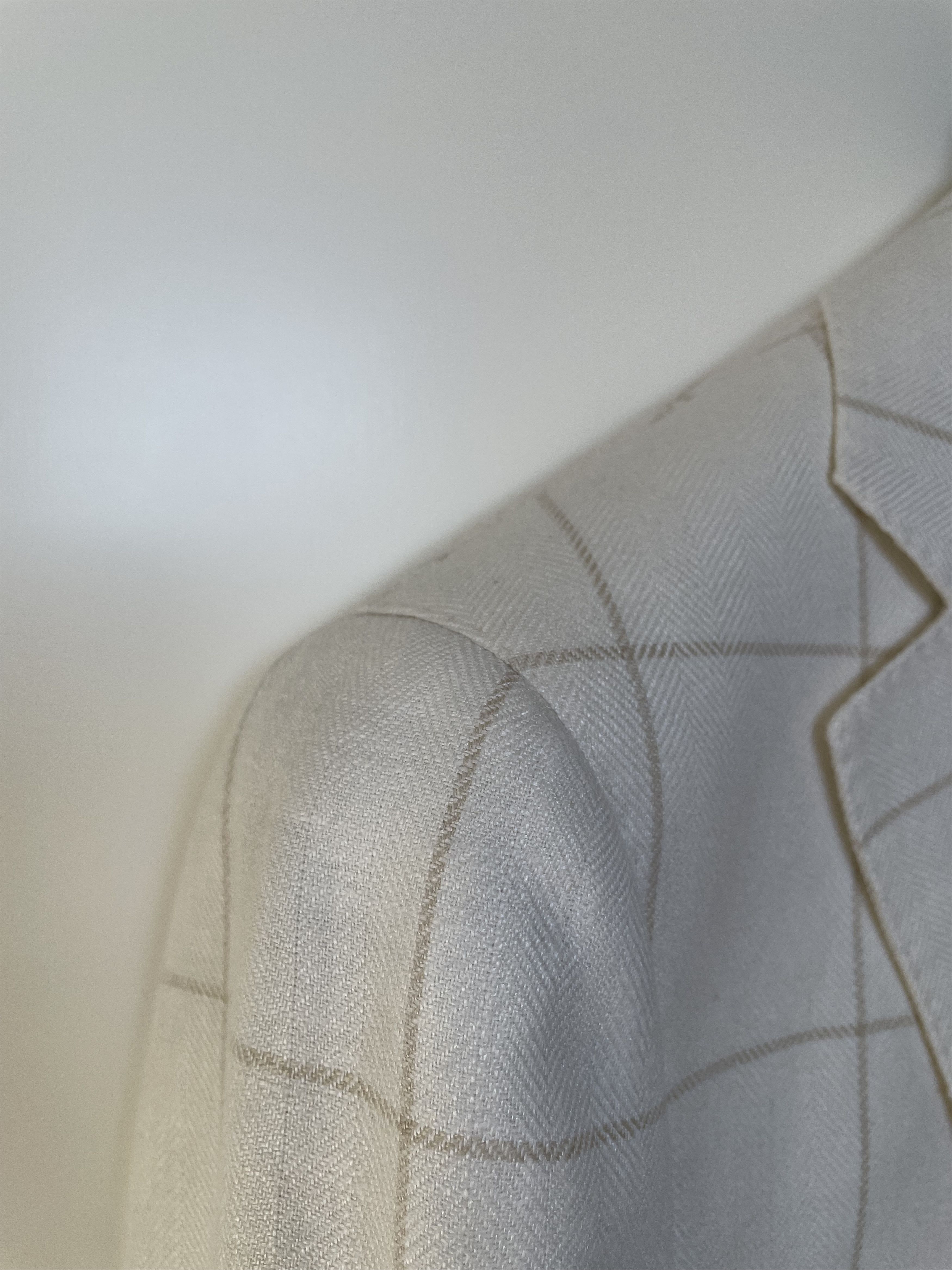Suitsupply NWT Suitsupply cream overchecked jacket, size 38R\EU48 Size 38R - 2 Thumbnail