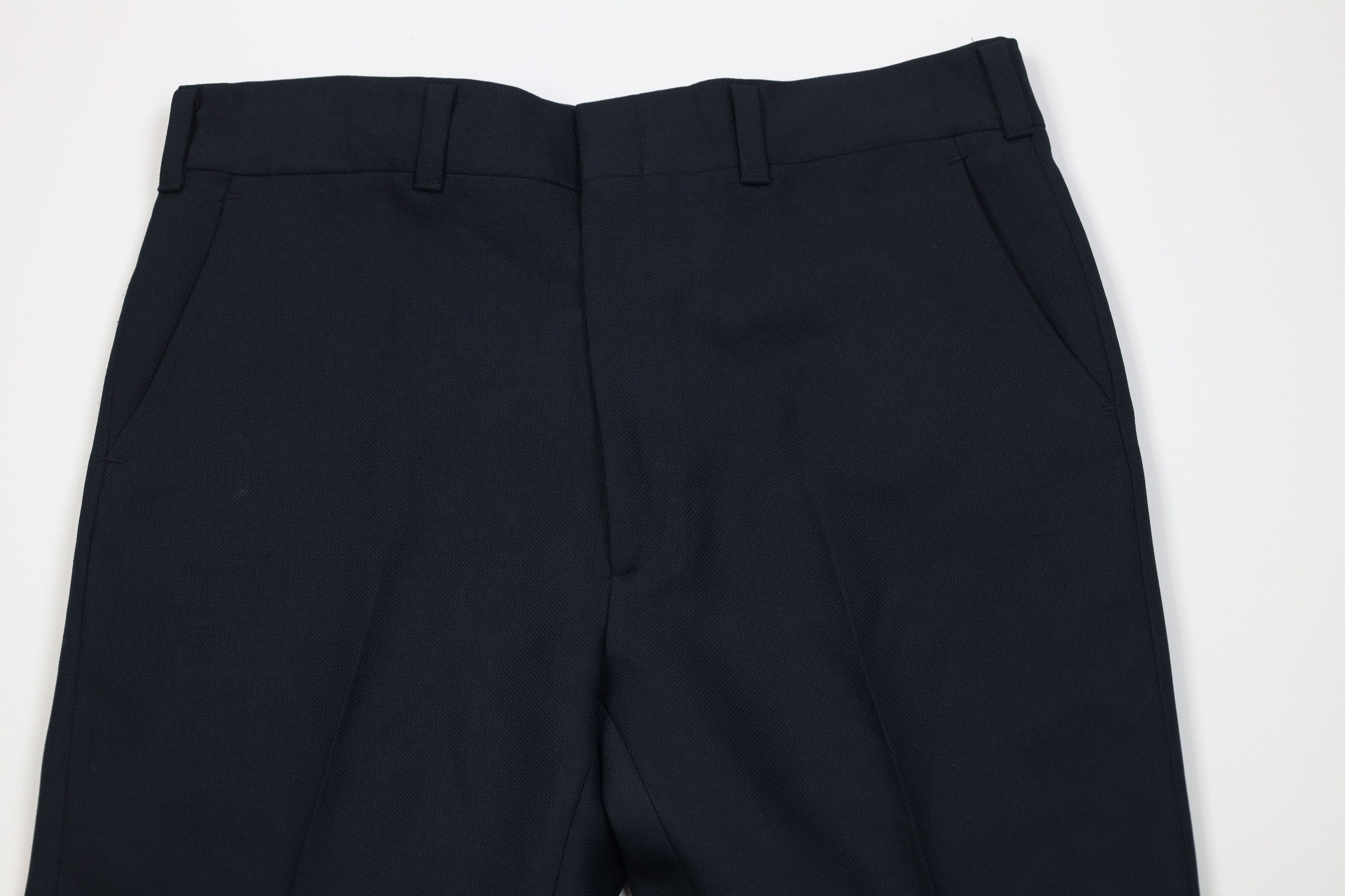 Vintage Vintage 70s Streetwear Wide Leg Chino Pants Navy Blue USA Size US 36 / EU 52 - 2 Thumbnail